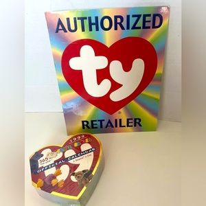 Ty Heart Beanie Baby A Day Calendar 1999 - Tear Off Day Pages